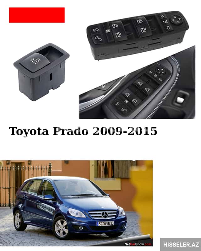 Window regulator switch block and buttons for Mercedes B-Class - Tenderyard