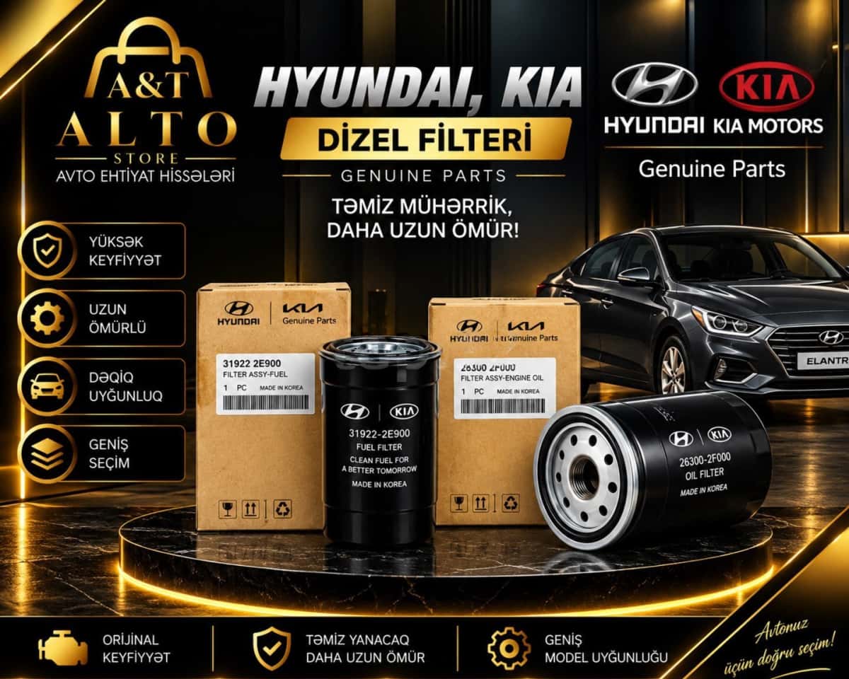 Yanacaq və yağ filtri Hyundai və Kia üçün - Tenderyard
