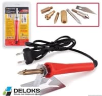 Lehim aparatı Intertool 30W taxta yandıran dəsti — şəkil 3