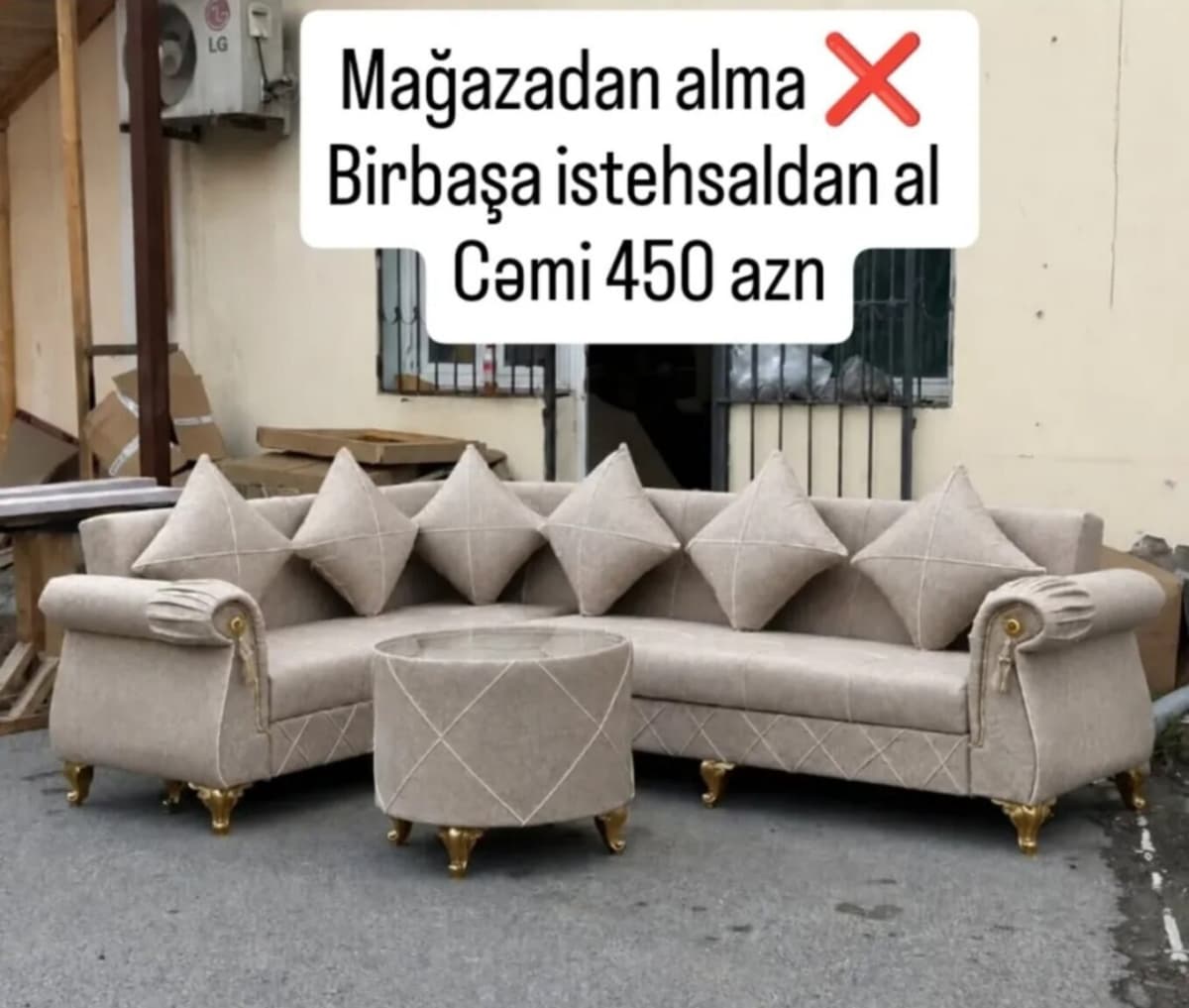 Künc divan, Qarışıq rəng