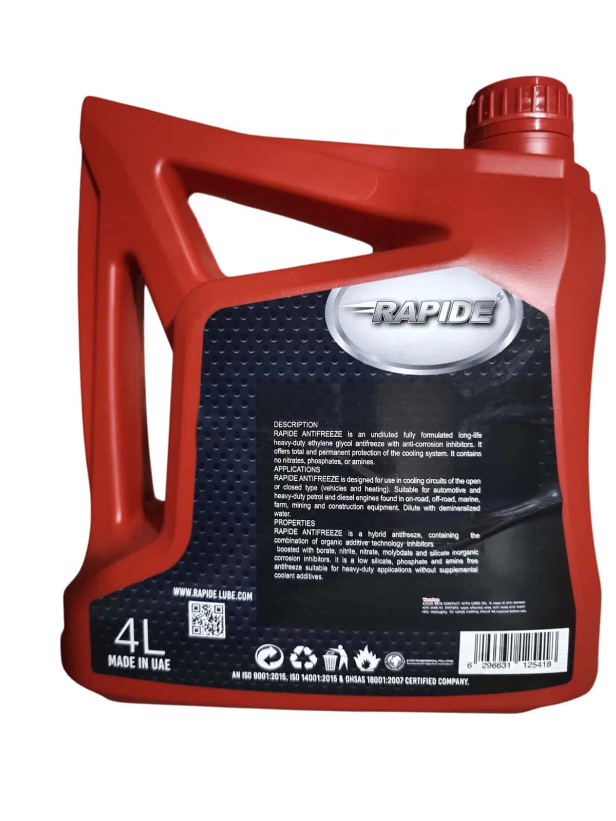 Rapide Antifriz 50% Konsentrat Qırmızı 4L - Tenderyard
