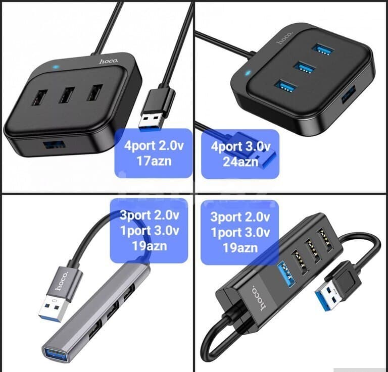 Hoco USB Hub 4 Portlu Çoxaldıcı