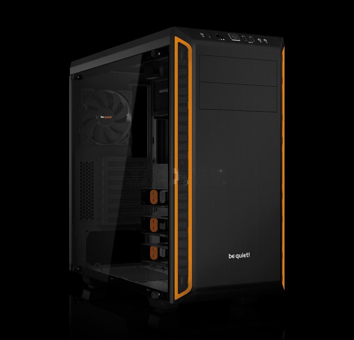 Kompüter korpusu be quiet! Pure Base 600 Window Orange