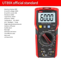 Multimetr UNI-T UT89X rəqəmsal — şəkil 1