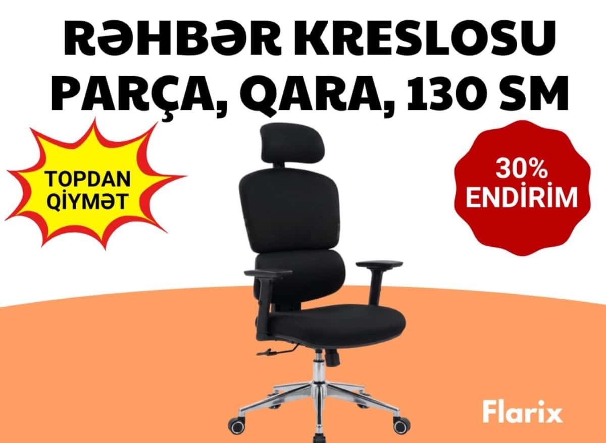 Qara rəng, Ofis üçün kreslo - Tenderyard