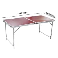 Qatlanan masa kempinq üçün 120x60x70 qəhvəyi — şəkil 1