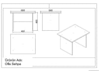Ofis mebel dəsti Ağ rəng — şəkil 3