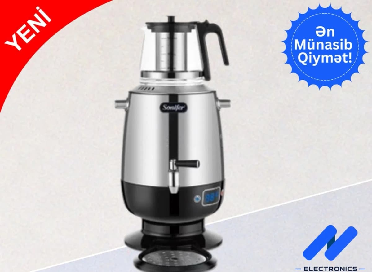 Samovar Paslanmayan polad material