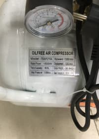 Sənaye tipli 750W iki mühərrikli səssiz kompressor — şəkil 2