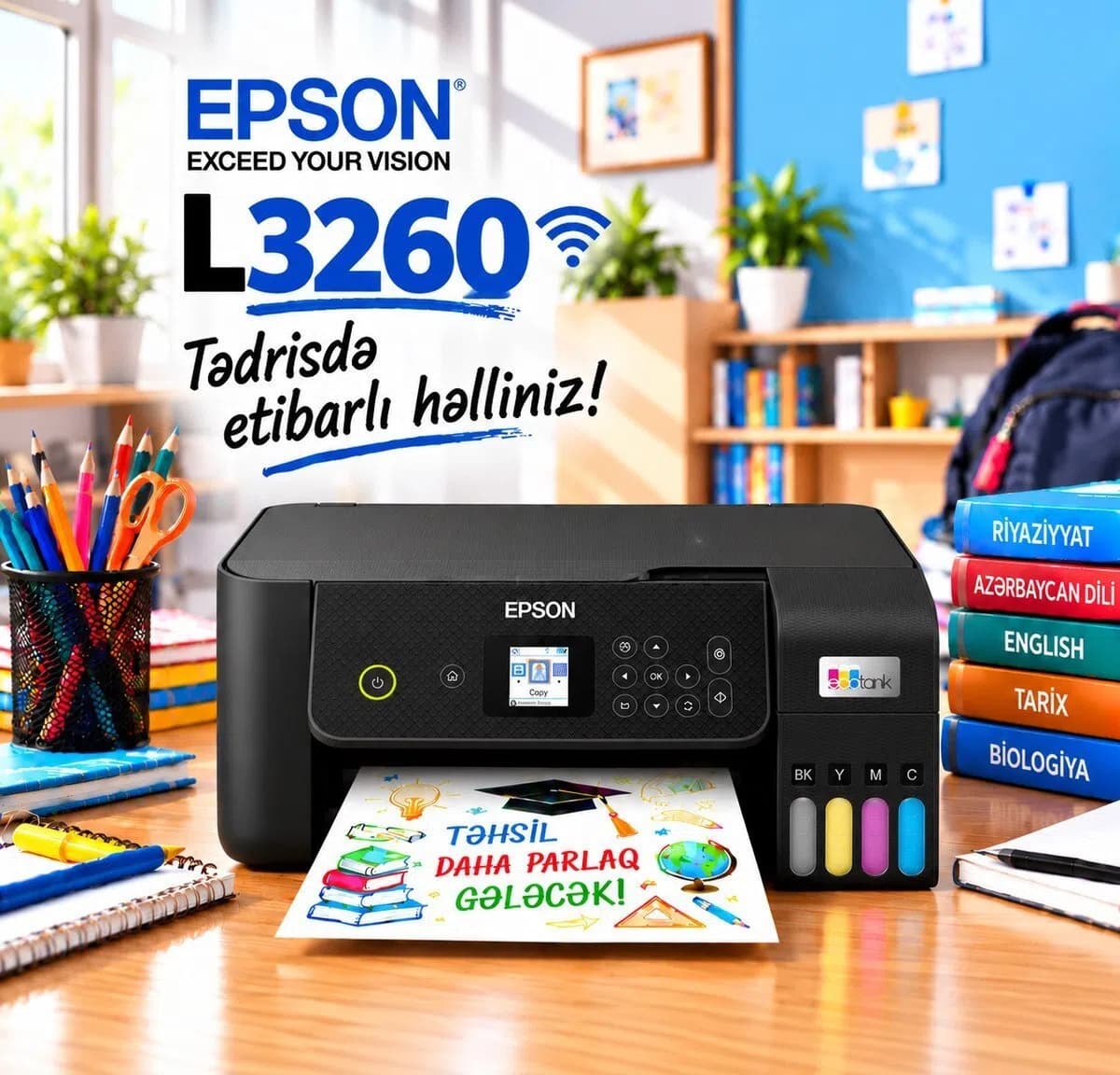 Printer Epson L3260 Wi-Fi