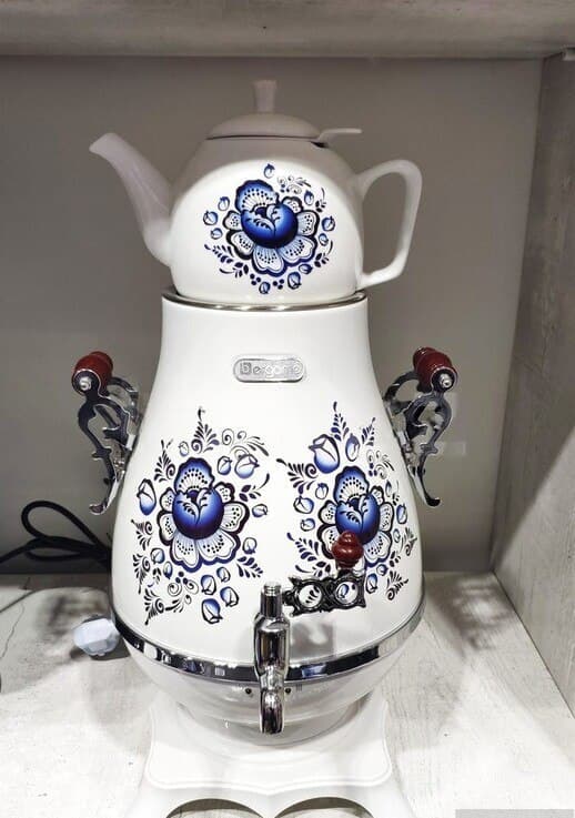 Samovar Paslanmayan polad material