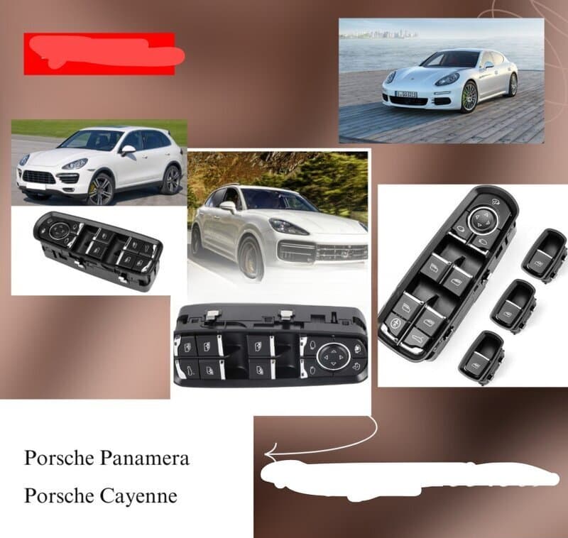Şüşə qaldıran düymə bloku Porsche