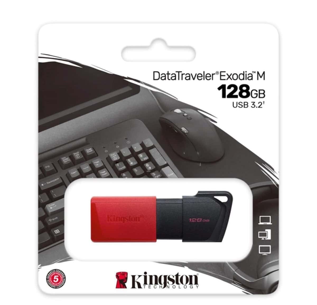 128 GB USB Flash drive, Plastic material - Tenderyard
