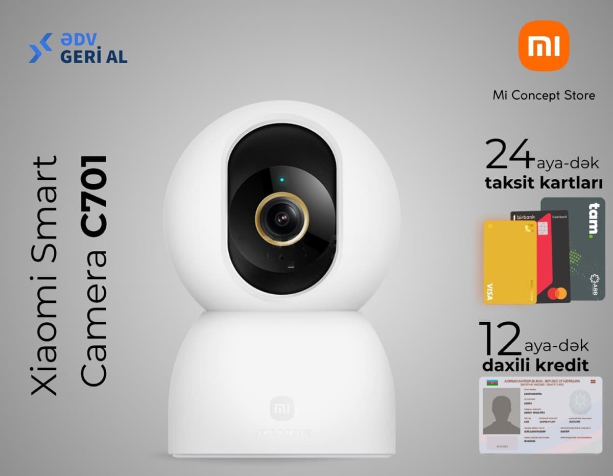 Təhlükəsizlik kamerası Xiaomi Smart Camera C701