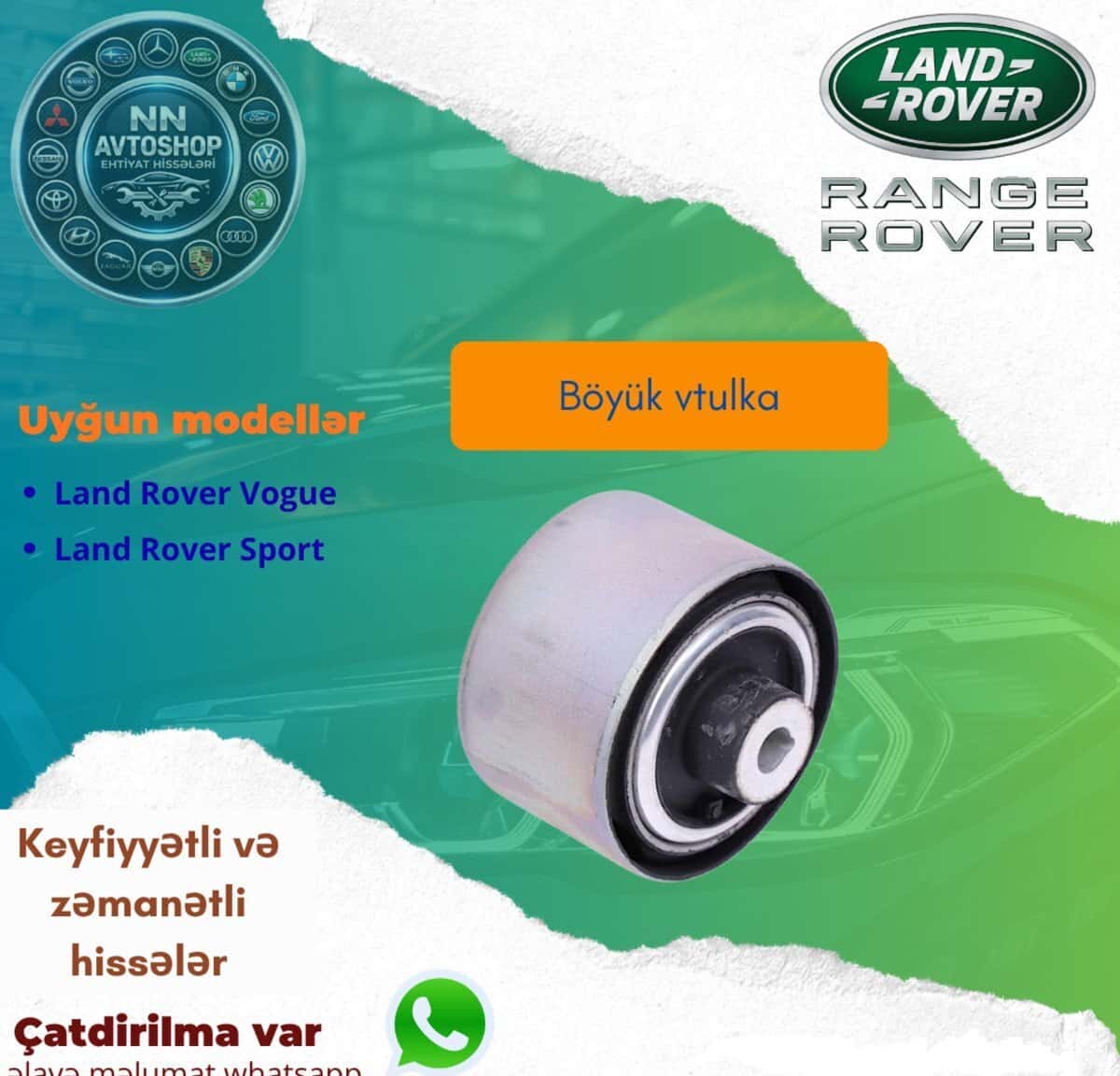 Rezin-metal oynağı Range Rover Vogue 2013-2017 - Tenderyard