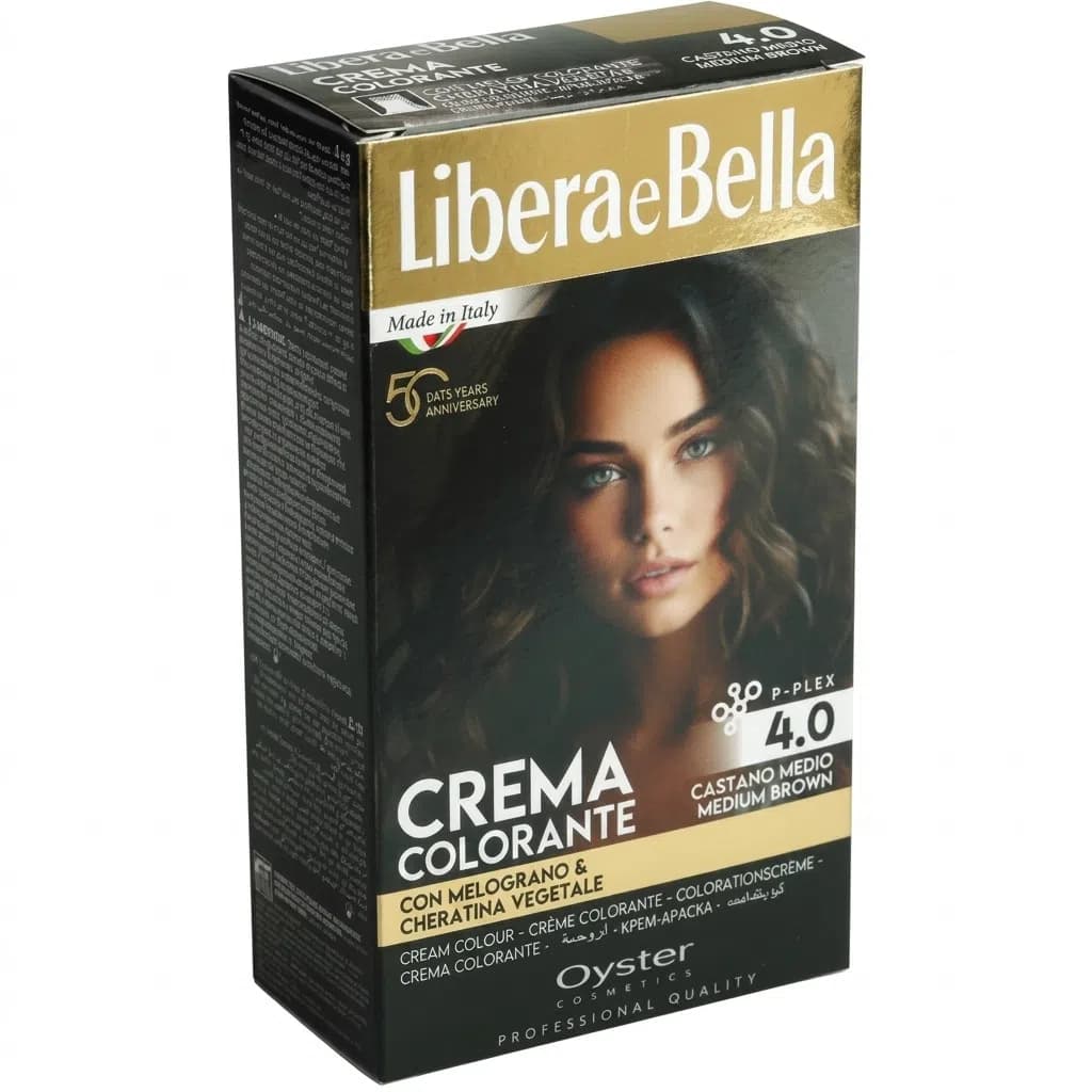 Oyster Libera e Bella Saç Boyası 4.0 Medium Brown 121 ml