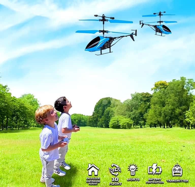 Uşaqlar üçün pult və sensorla idarə olunan oyuncaq helikopter - Tenderyard