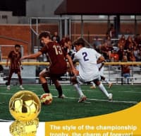 Qızılı Futbol Topu Suvenir Kuboku — şəkil 11