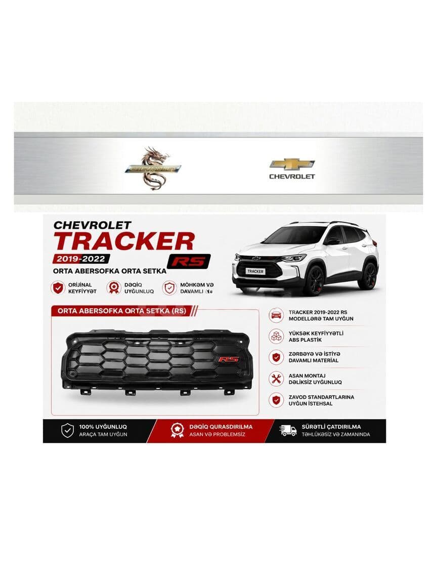 Ön bufer radiator toru Chevrolet Tracker RS 2019-2023