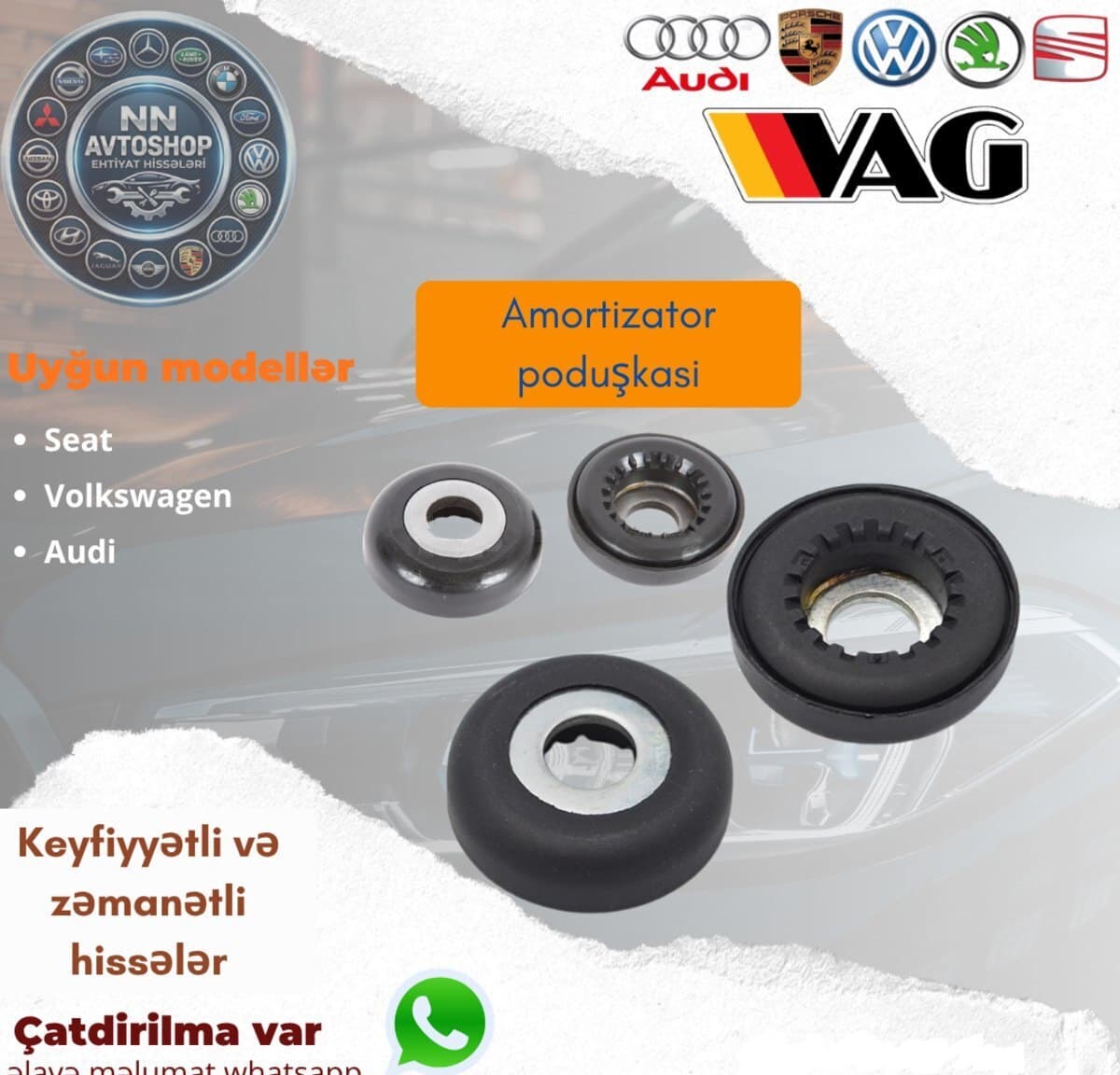 Amortizator yastığı Audi və Volkswagen