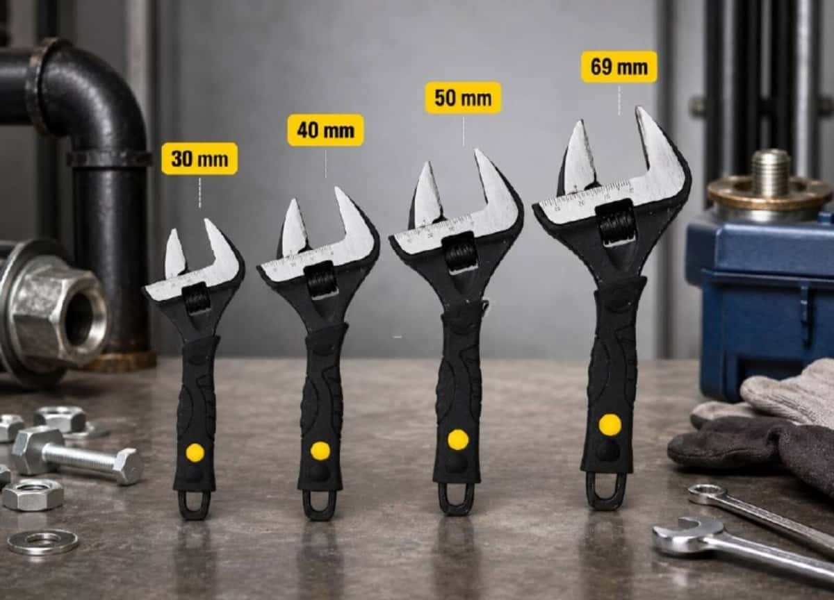 Adjustable wrench (spanner) 30mm-60mm - Tenderyard