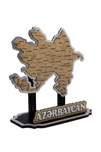 Suvenir taxta ağ 26x18 sm — şəkil 2