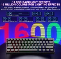Klaviatura Aula Win60HE Black 60% Magnetic — şəkil 7