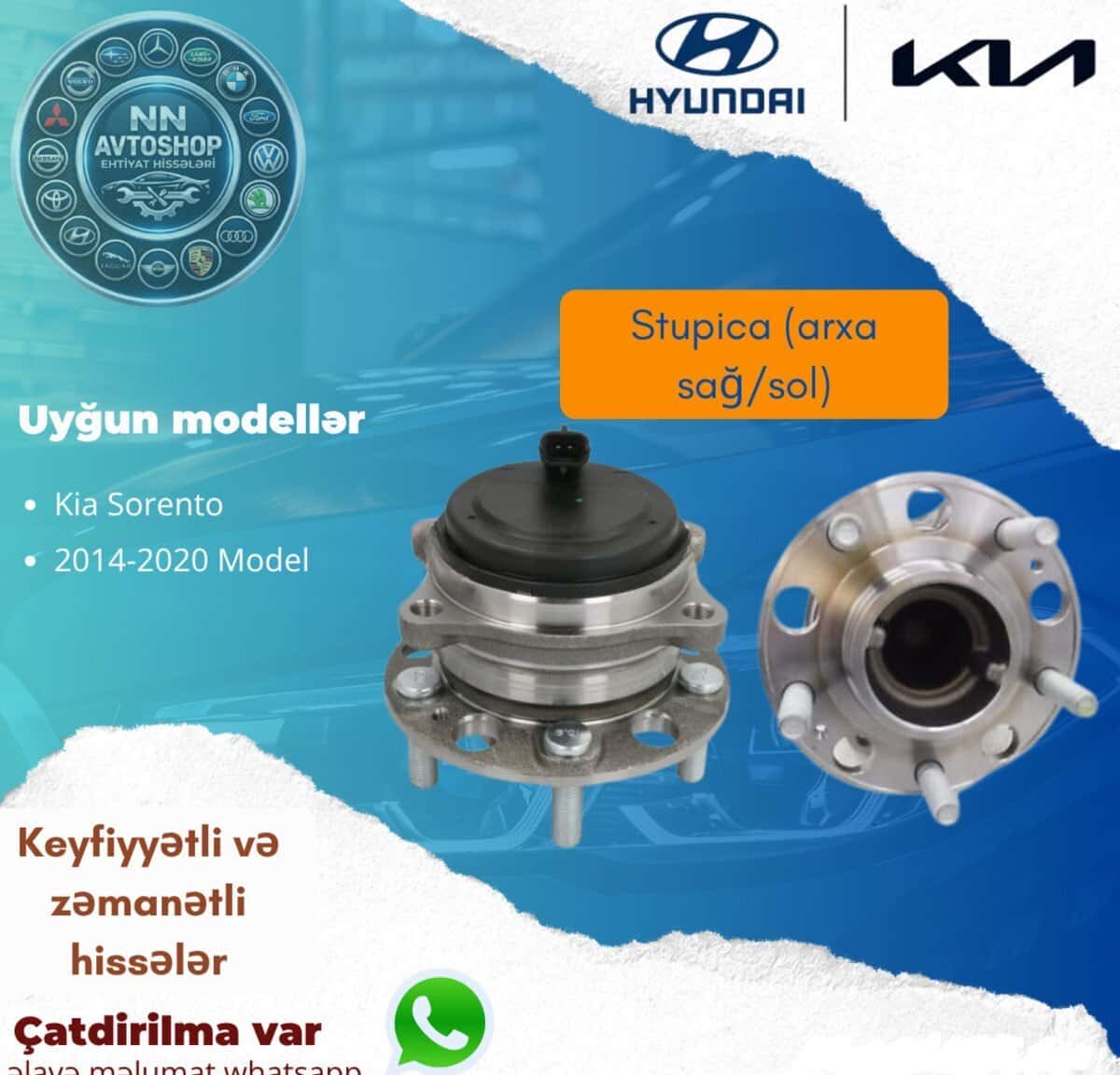 Ön təkər topu (stupitsa) Kia Sorento 2014-2020 - Tenderyard