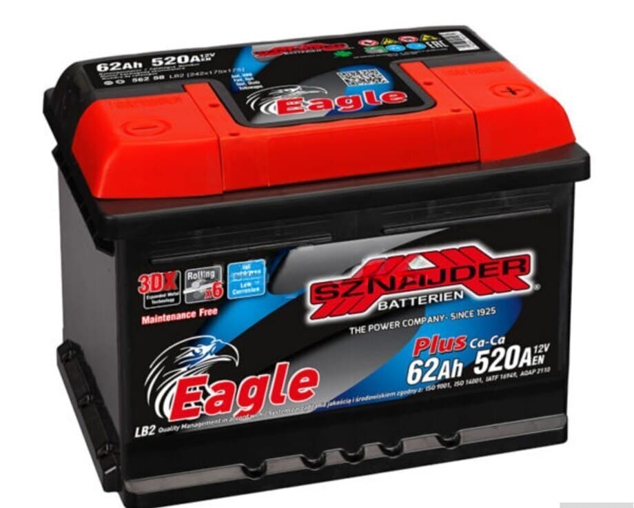 Akkumulyator Sznajder 62Ah 12V