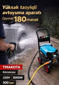 Avtoyuma aparatı Tmakota 3000W 300 bar — şəkil 1