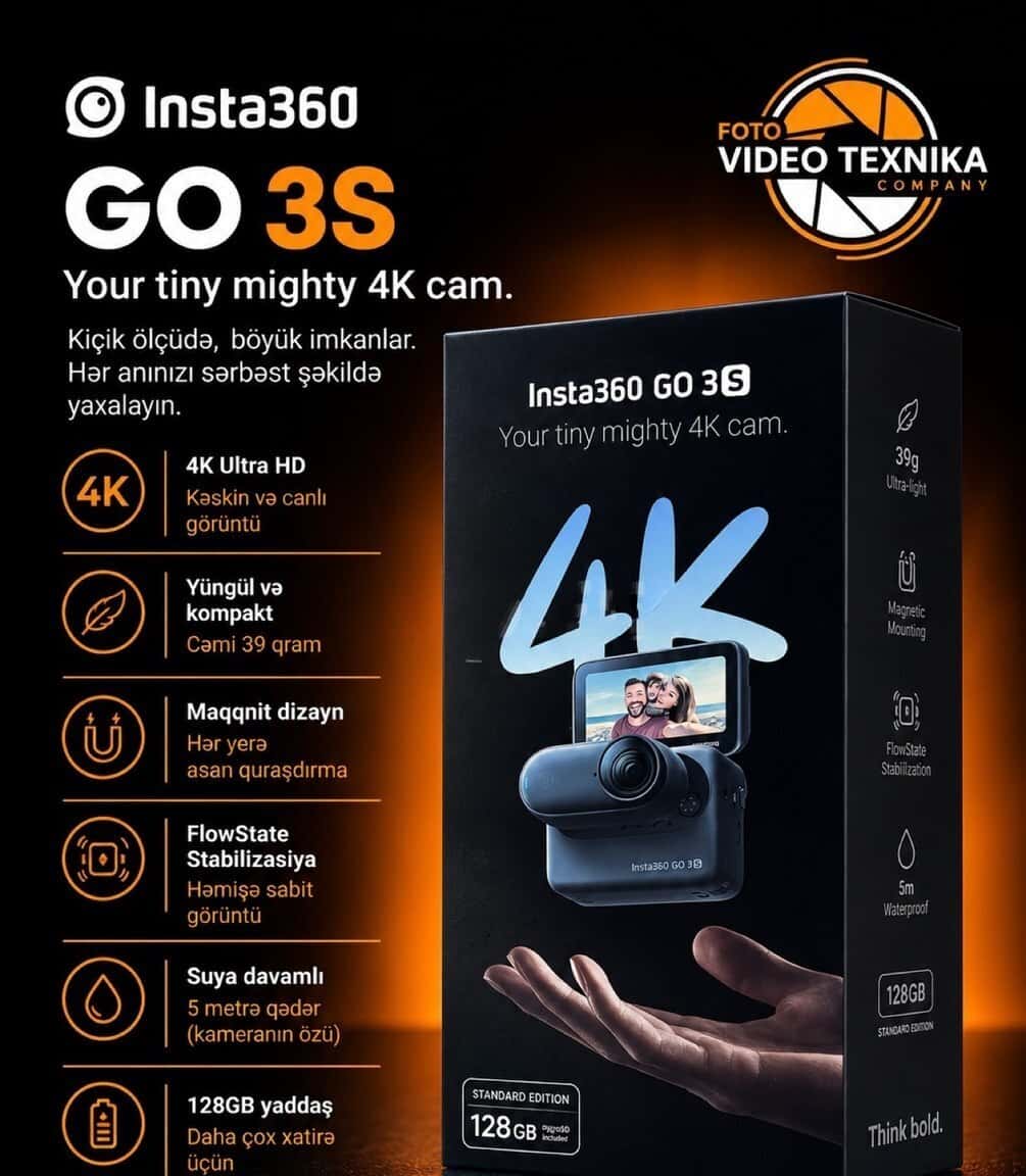 Videokamera Insta360 GO 3S 128GB - Tenderyard