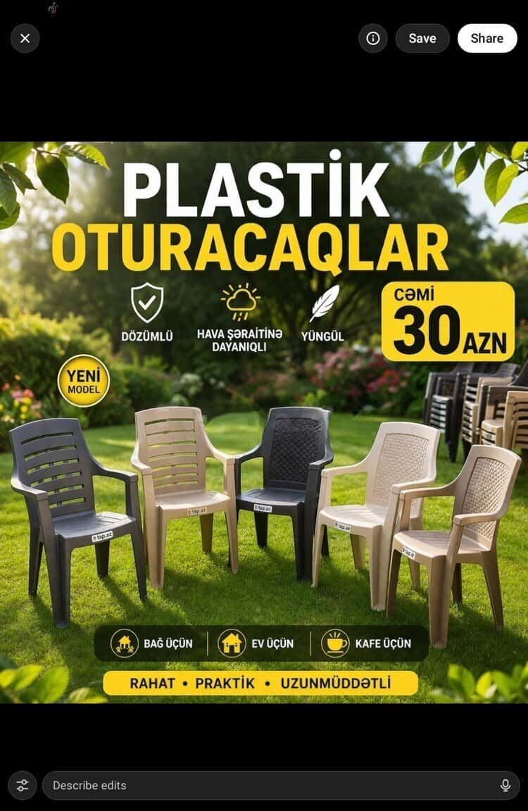 Bağ stulu Qarışıq rəng - Tenderyard