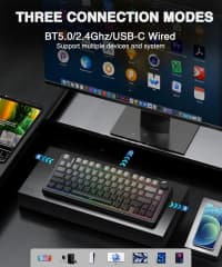 Klaviatura Aula F75 Black+Gradient Grey — şəkil 10