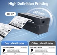 Daşınabilən termal label printer Bluetooth/USB — şəkil 1