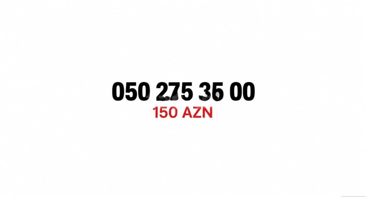 Azercell nömrə (050) 275-35-00