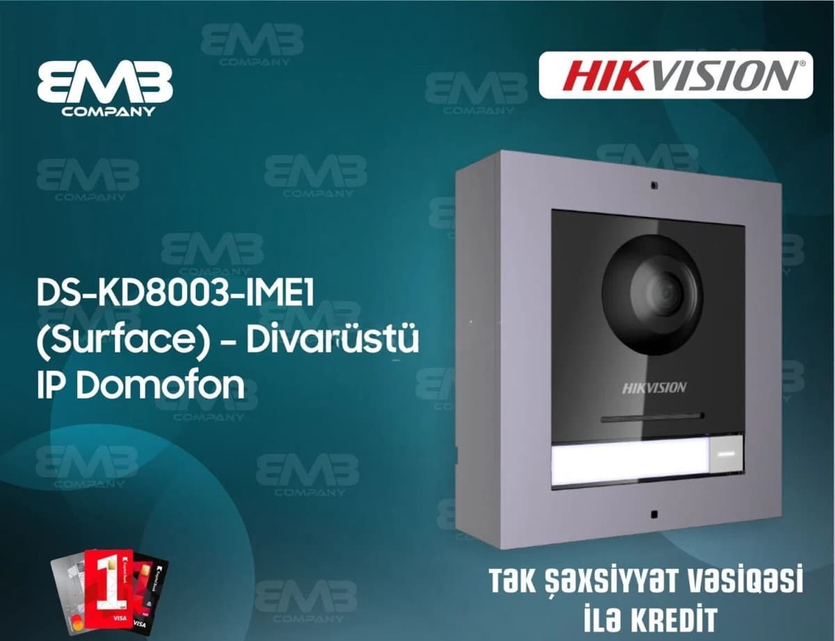 IP domofon çağırış paneli Hikvision DS-KD8003-IMEI