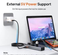 USB Hub 7-in-2 Type-C və USB-A — şəkil 2