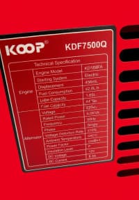 Dizel generator Koop KDF 7500Q səssiz — şəkil 2