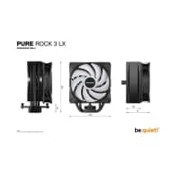 CPU soyuducu Be Quiet Pure Rock 3 LX Black — şəkil 5