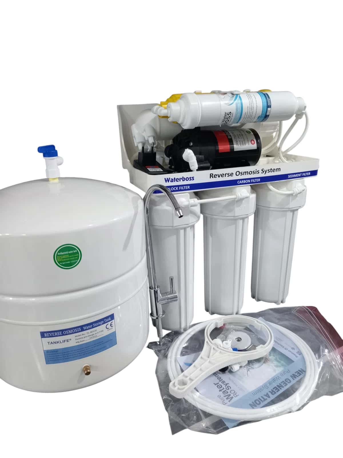 WaterBoss water filter, 6-stage, with pump - Tenderyard