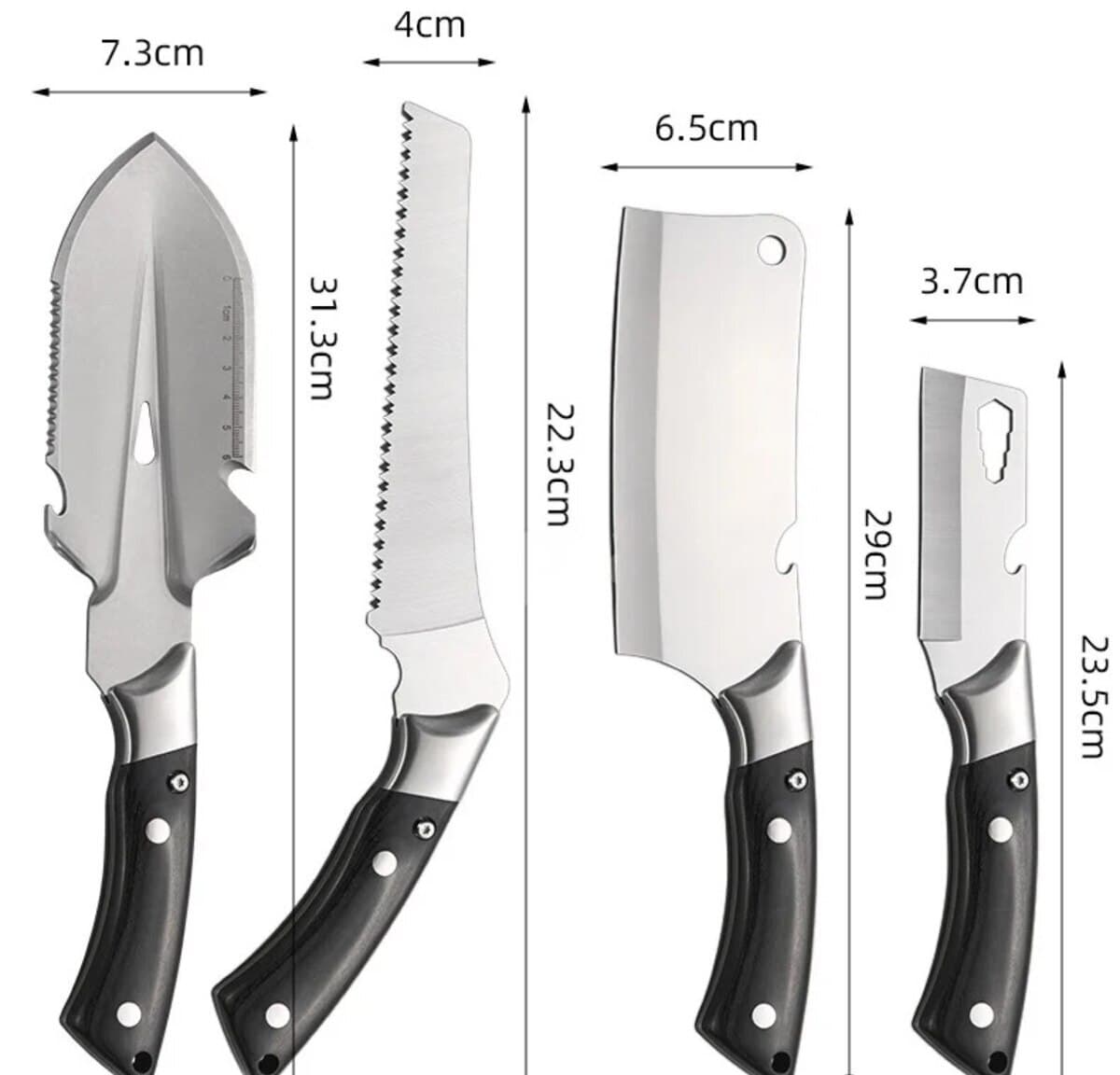 Çoxfunksiyalı bıçaq dəsti 4+1