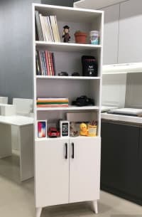 Ofis dolabı Kitab dolabı, Ağ rəng — şəkil 2