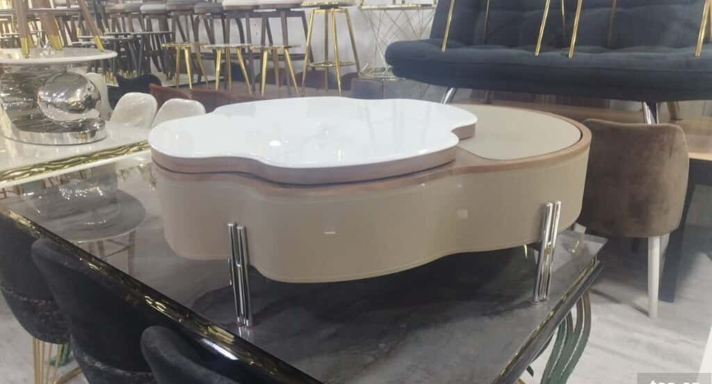 Coffee table White color, Transformer - Tenderyard