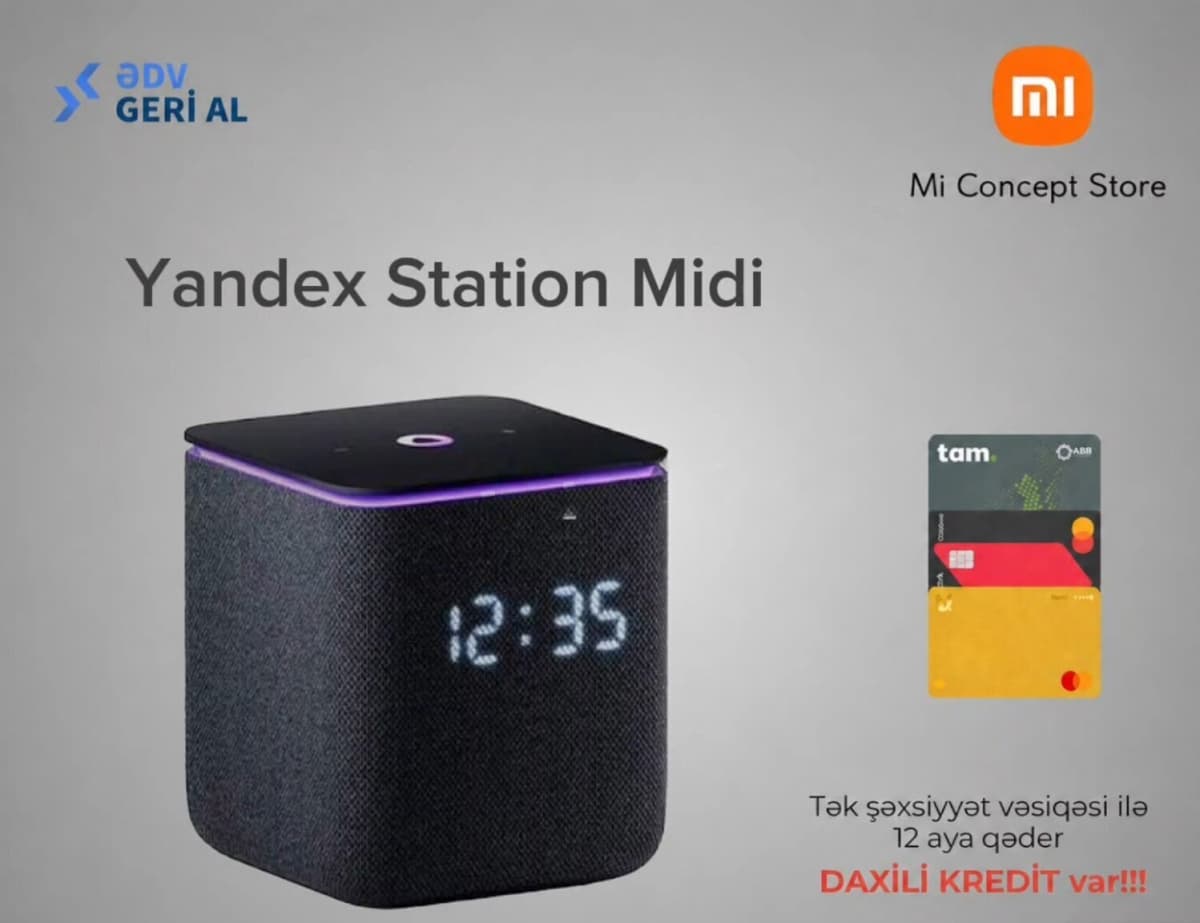 Smart dinamik Yandex Station Midi Black