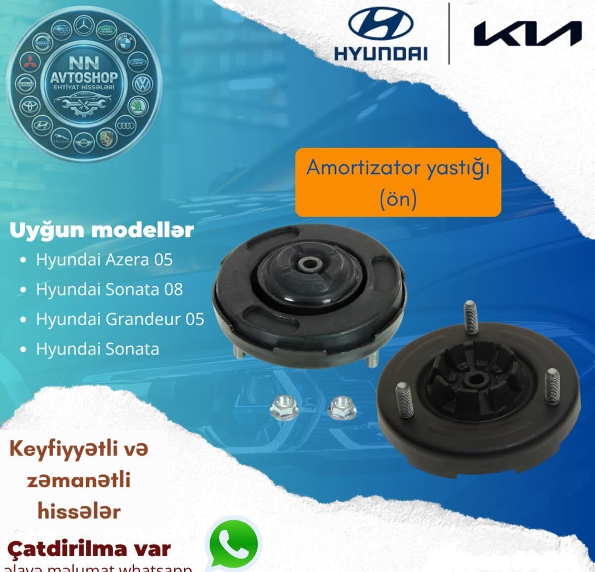 Amortizator yastığı Hyundai Azera, Sonata, Grandeur