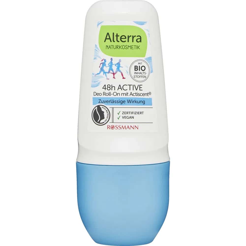 Alterra 48h Active Roll-On Deodorant-Antiperspirant, 50 ml - Tenderyard