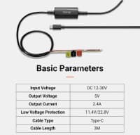 Videoqeydiyyatçı kabeli 70mai Hardware Kit UP03 — şəkil 2