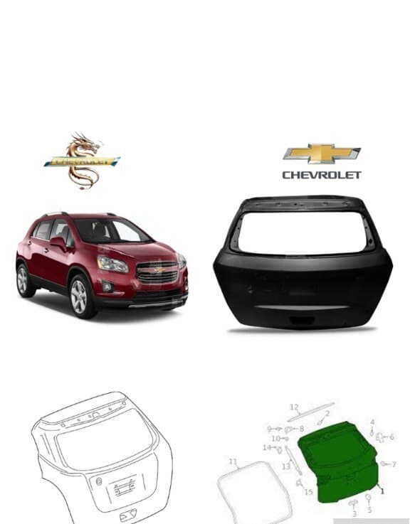 Arxa baqaj qapısı Chevrolet Trax 2015
