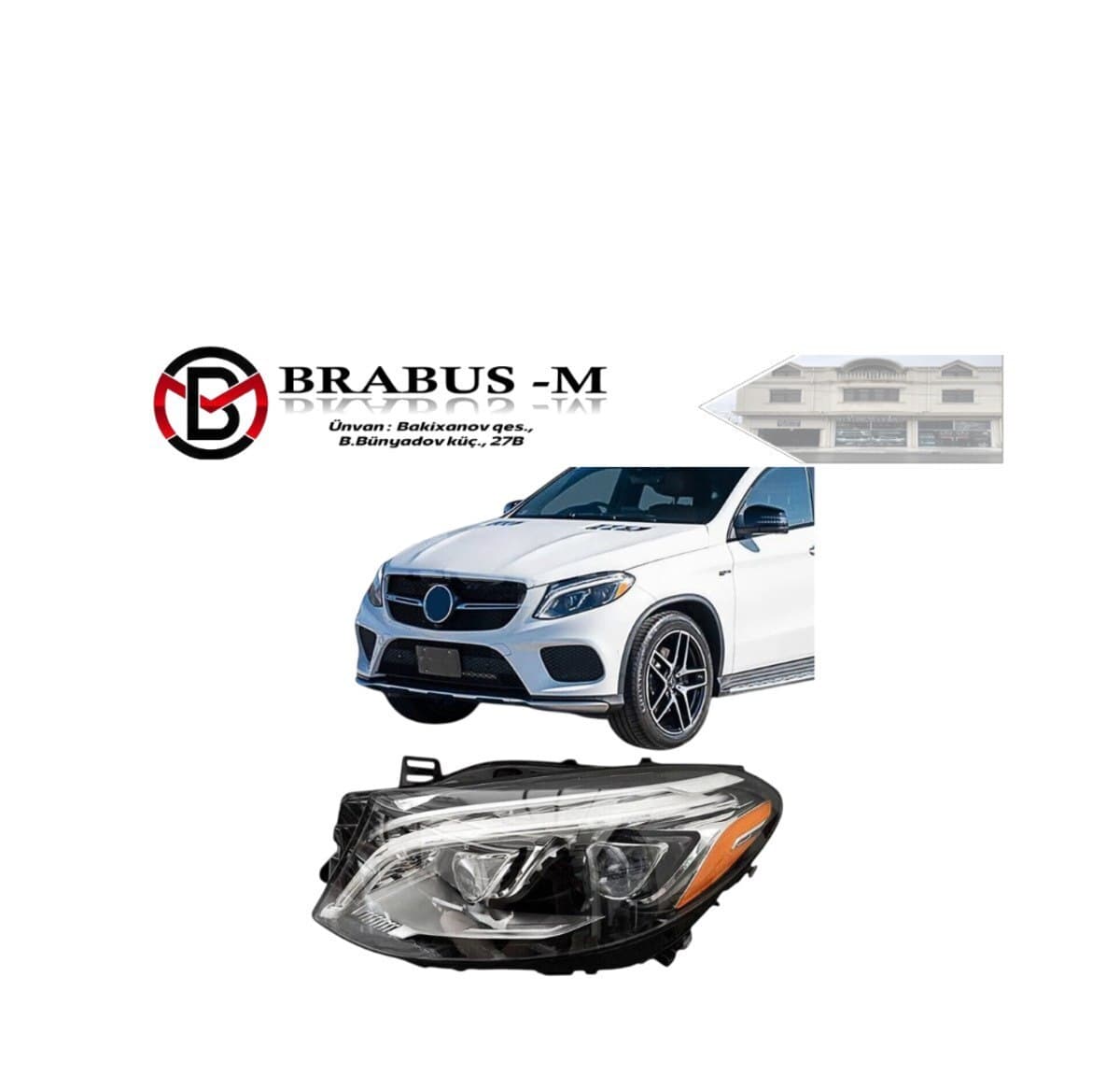 "mercedes w166 gle" farası