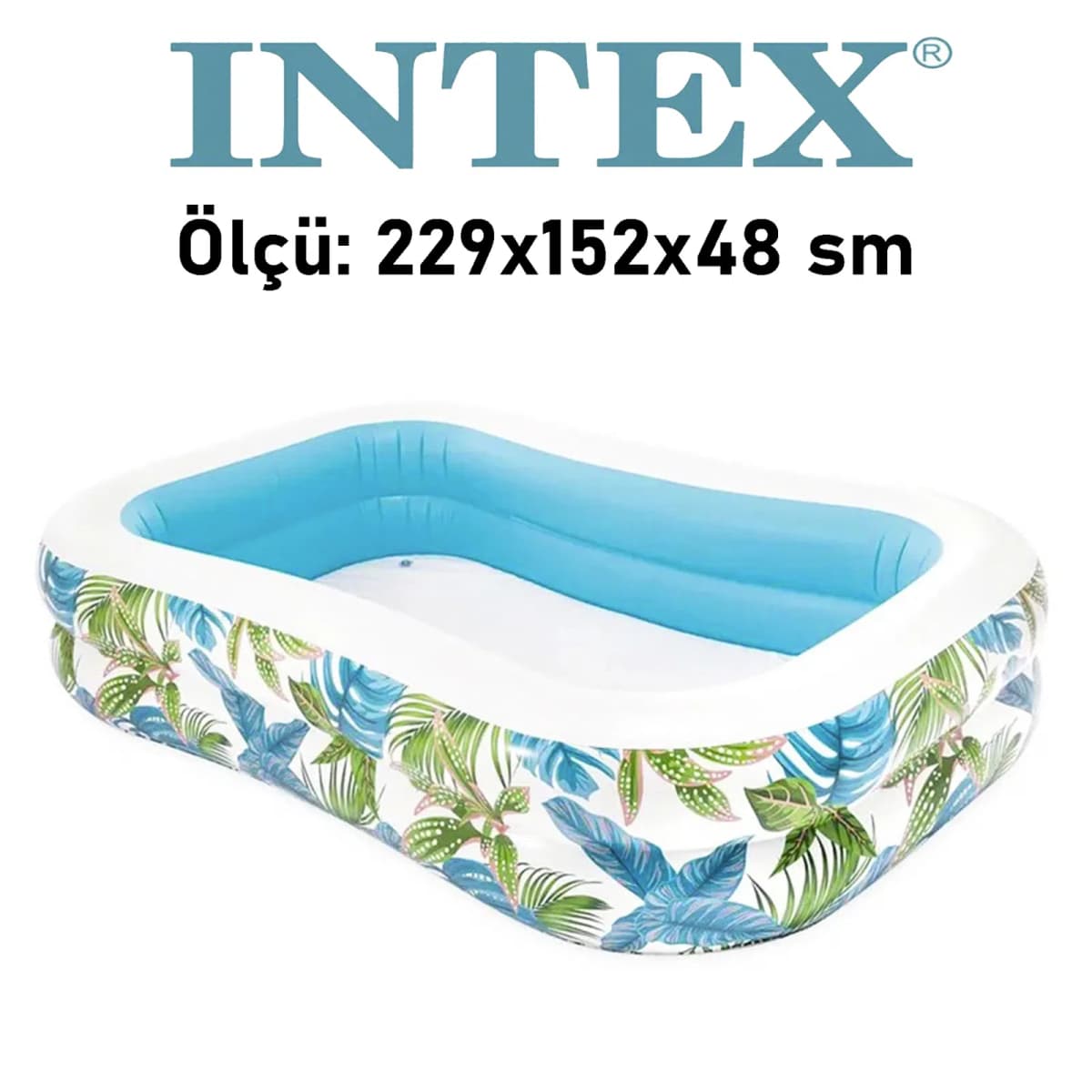 Şişmə hovuz Intex TX57177, düzbucaq, 229x152x48 sm